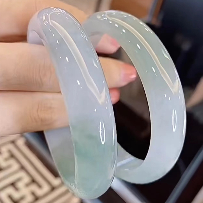Bracelets - Oliegroen, drijvende bloem, jade-armband, oud mijn,
