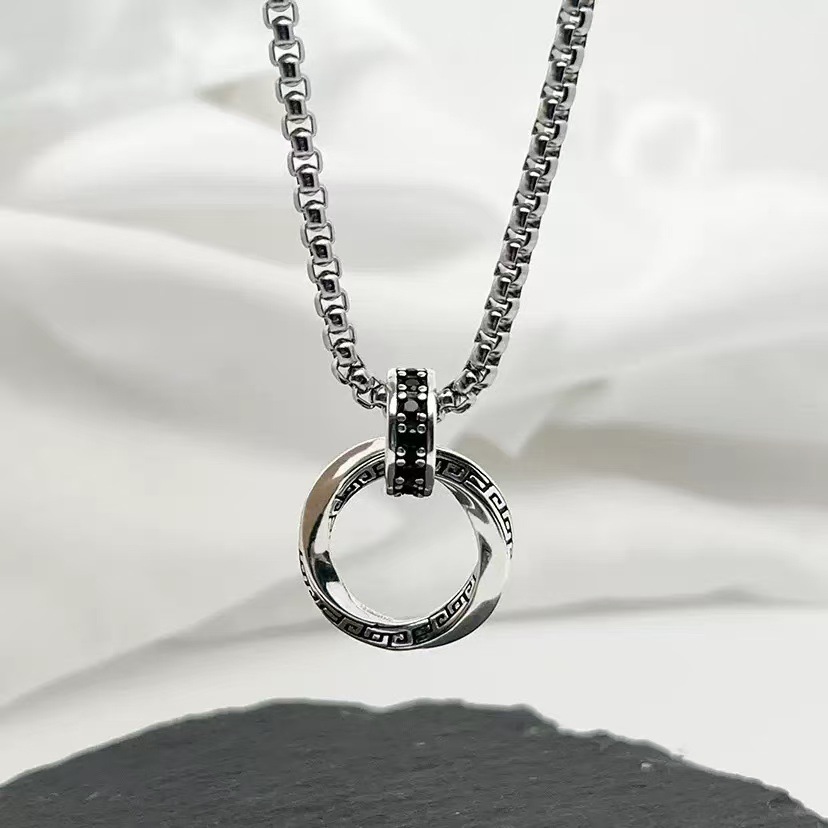 925 Sterling Silver Chain Necklace Men - Nieuwe 925 Sterling zilveren ketting, vintage