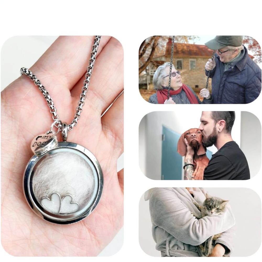 Heart Locket Necklace Photo - Hartvormige ketting van roestvrij staal, een