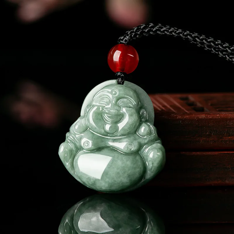 Necklaces - Groene Burmese Jadeite Hanger Edelstenen Geschenken