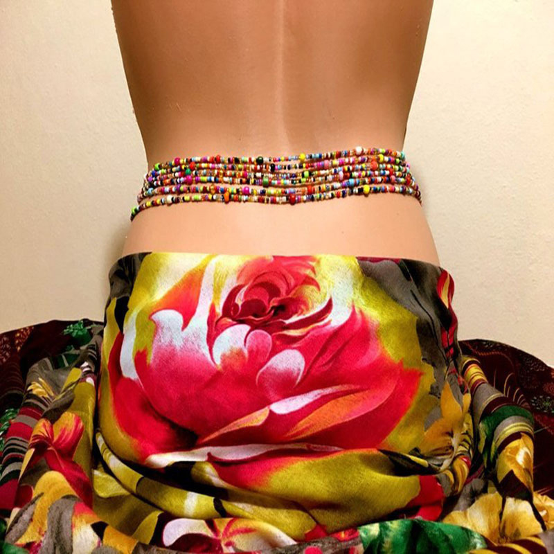 Body Jewelry - Vrouwen Gelaagde Kralen Buik Ketting Boho