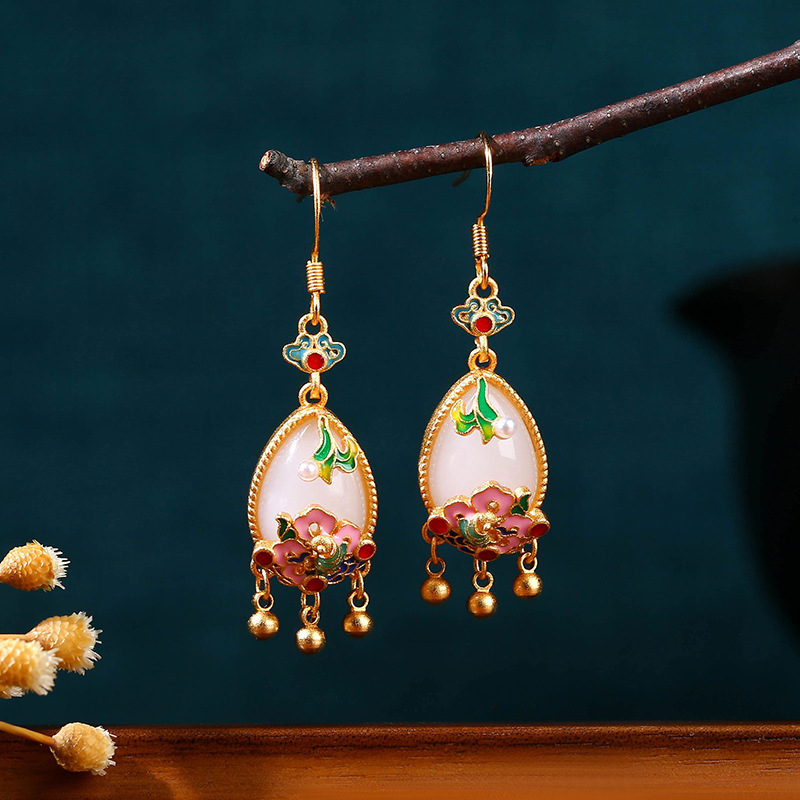 Natuurlijke Jade Bloem Oorbell - Earrings recensie en prijs