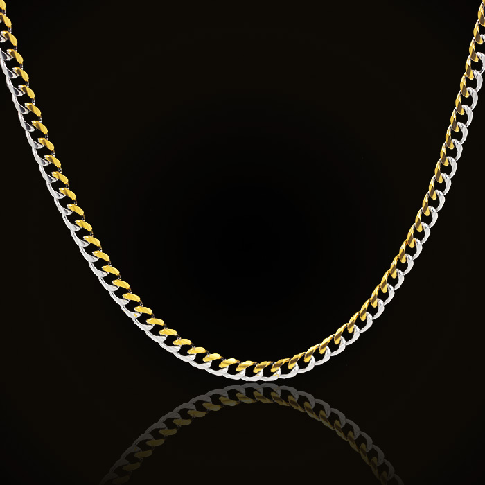 316L roestvrijstalen tweekleur - Cuban Link Chain 12Mm recensie en prijs